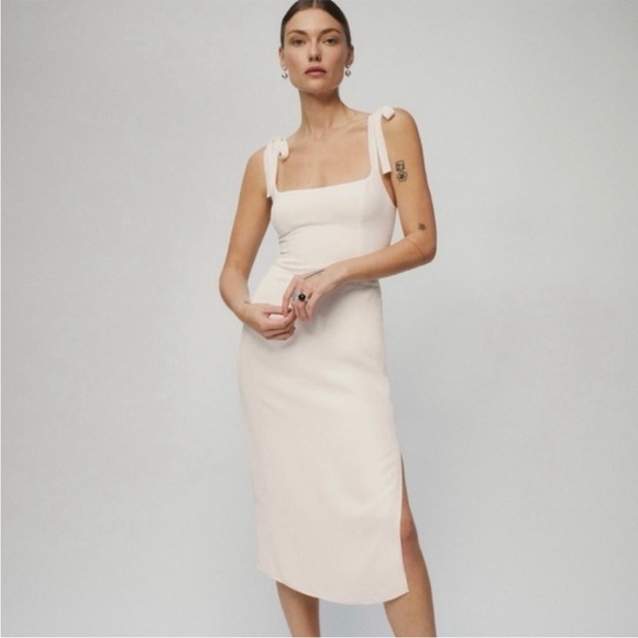 Reformation Dresses & Skirts - Besse reformation white dress size 4